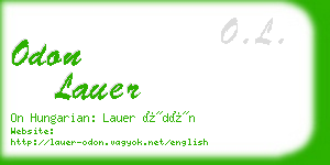 odon lauer business card